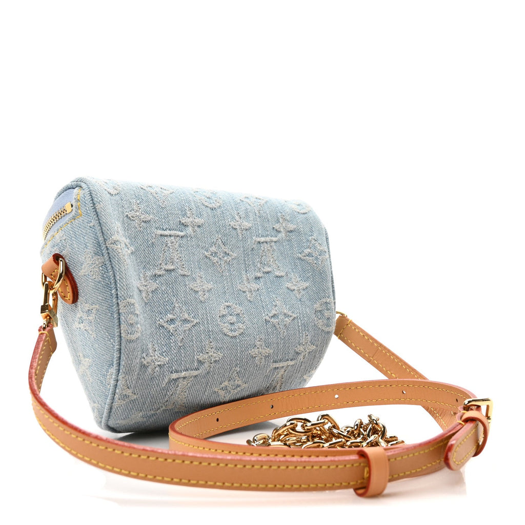 Louis Vuitton Monogram Denim Mini Bumbag Sky Blue