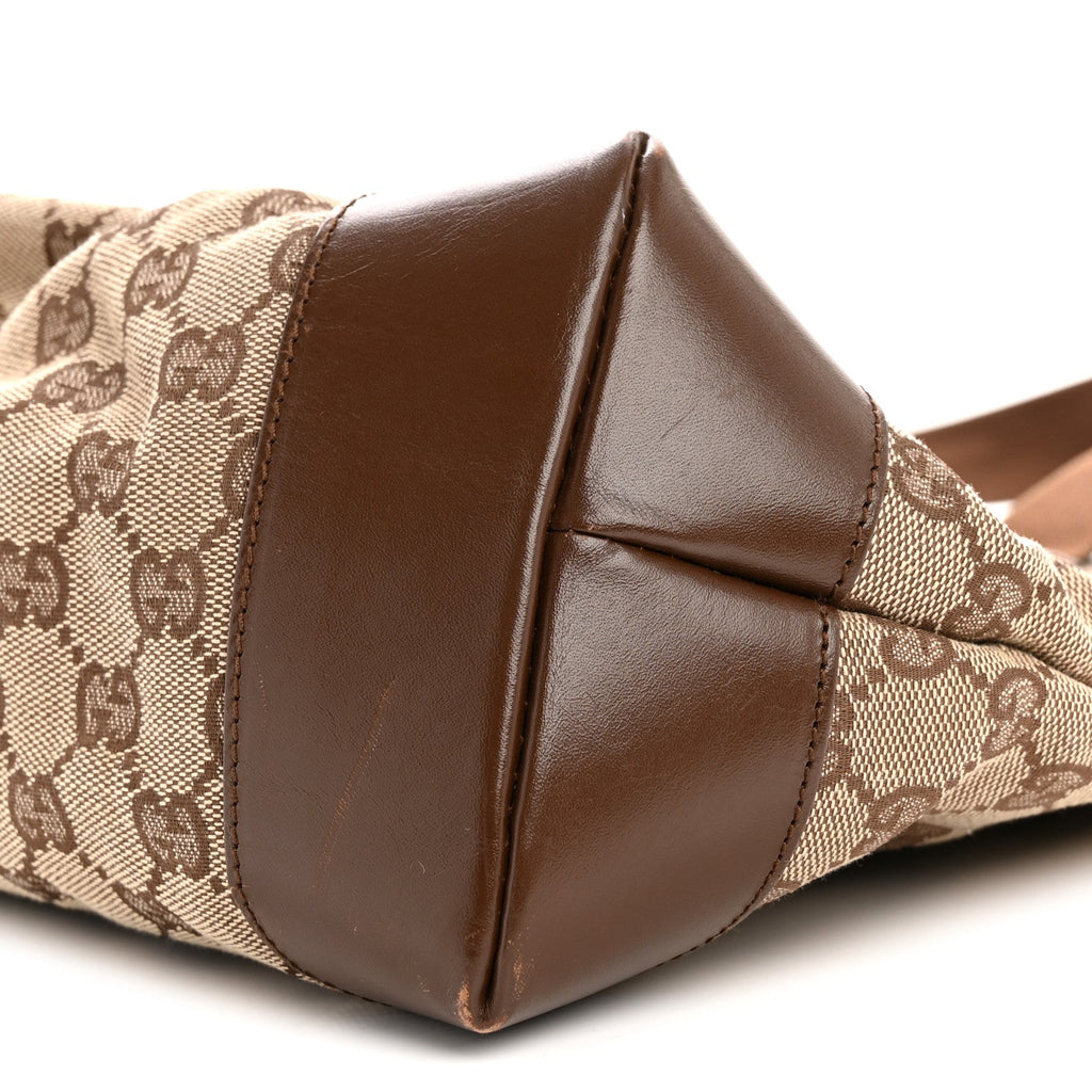 Gucci Monogram Tote Bag Brown