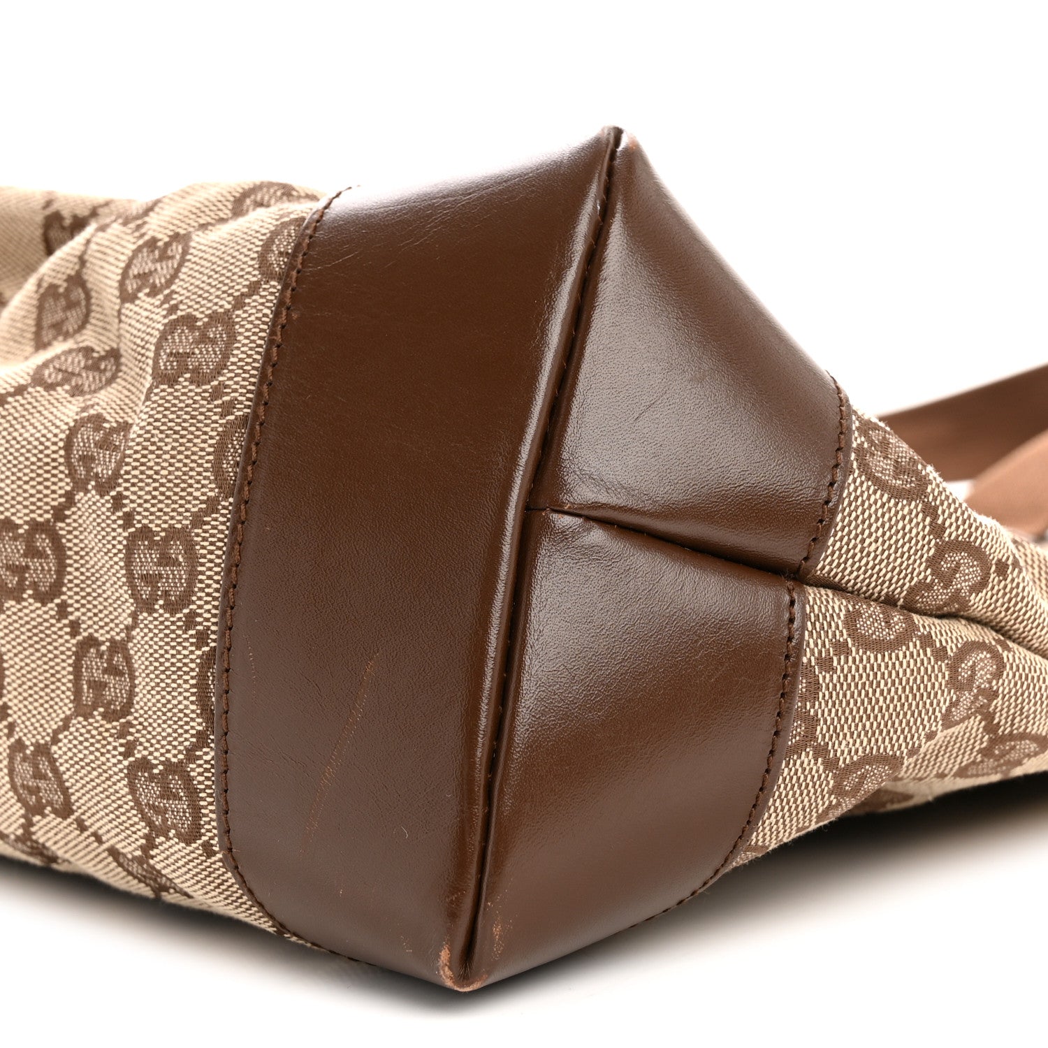 Gucci Monogram Tote Bag Brown