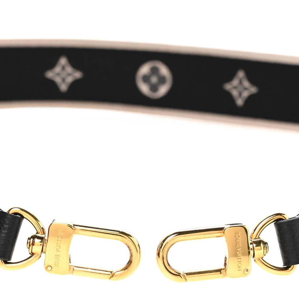 Louis Vuitton Jacquard Diane Shoulder Strap Black Ivory