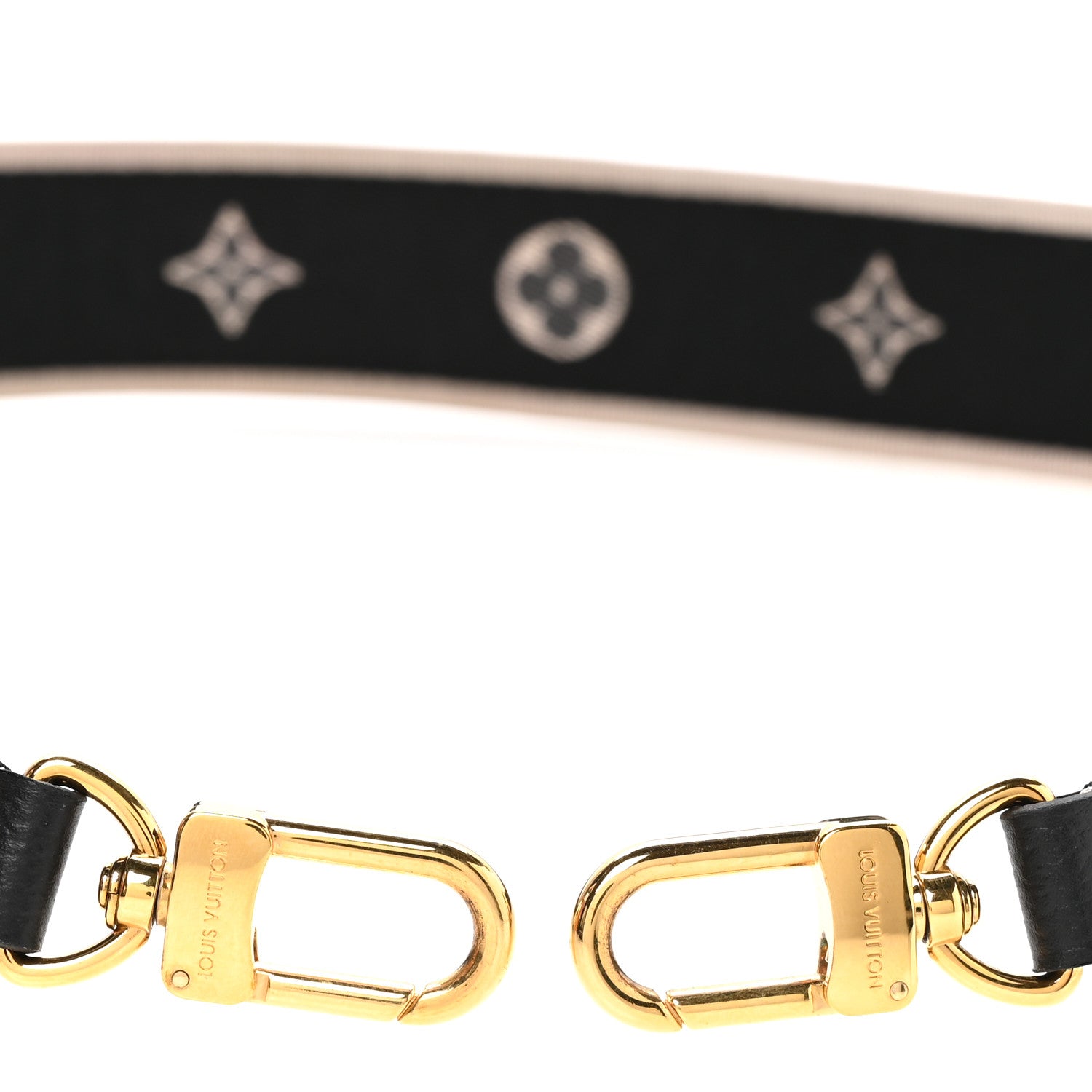 Louis Vuitton Jacquard Diane Shoulder Strap Black Ivory