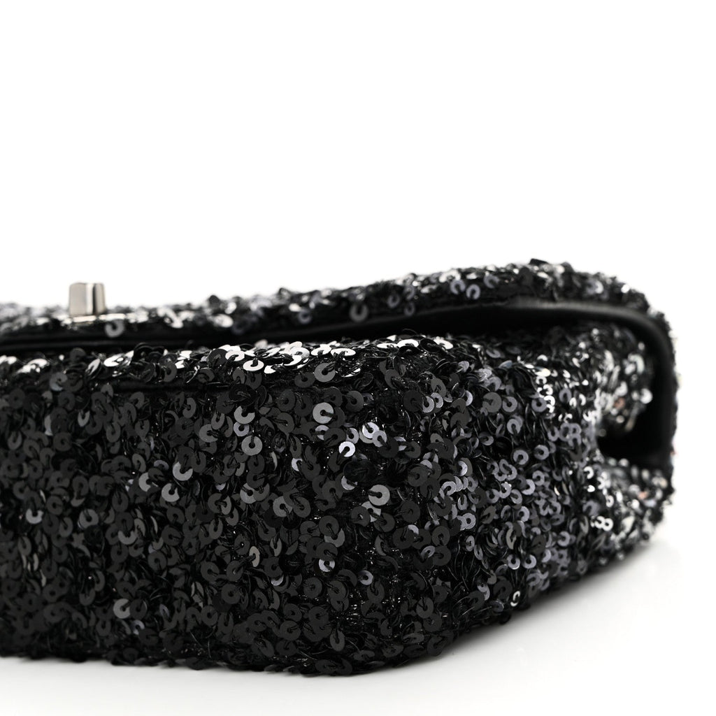 Chanel Shaded Sequins Mini Flap Black