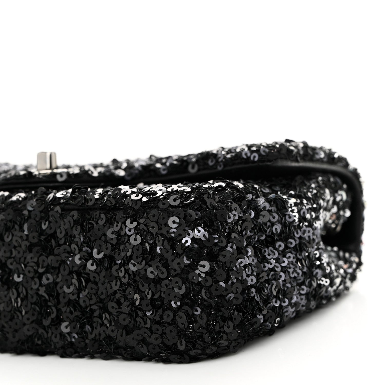 Chanel Shaded Sequins Mini Flap Black