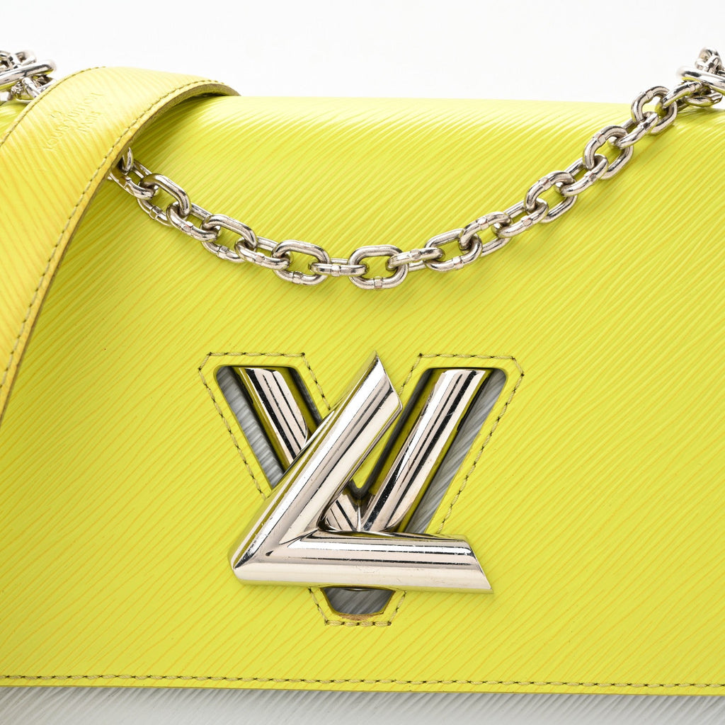 Louis Vuitton Epi Twist Shoulder Bag MM Purple Yellow Grey