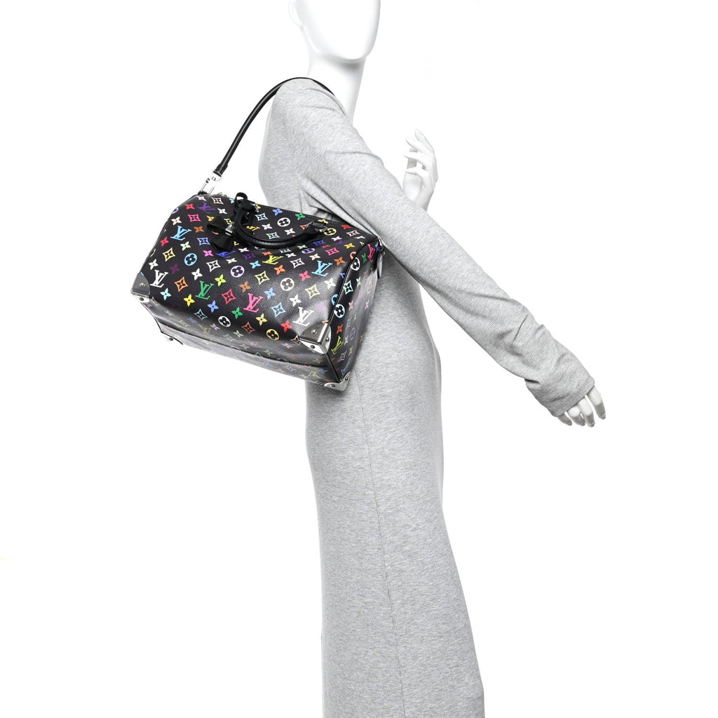 Louis Vuitton LV X TM Monogram Multicolor Speedy Soft 30 Black