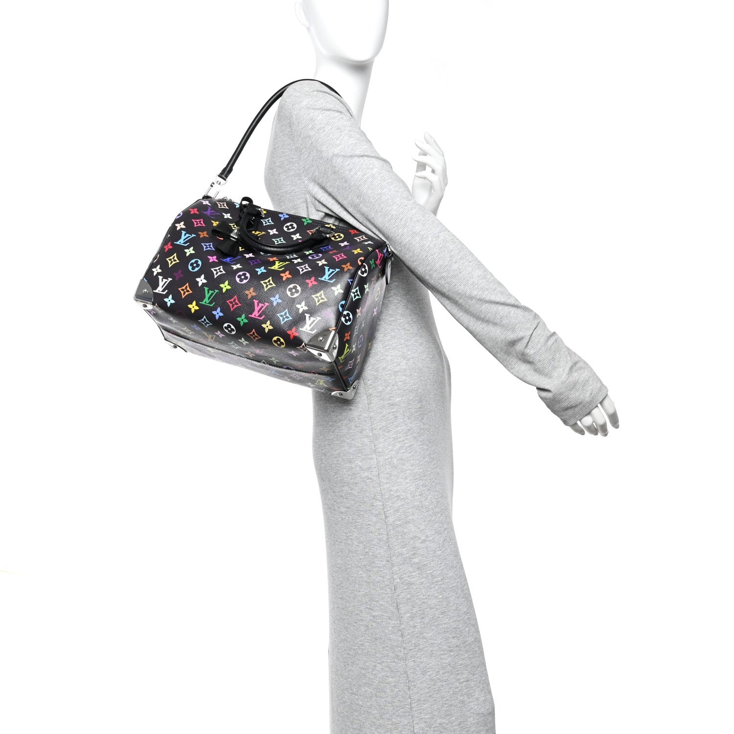 Louis Vuitton LV X TM Monogram Multicolor Speedy Soft 30 Black