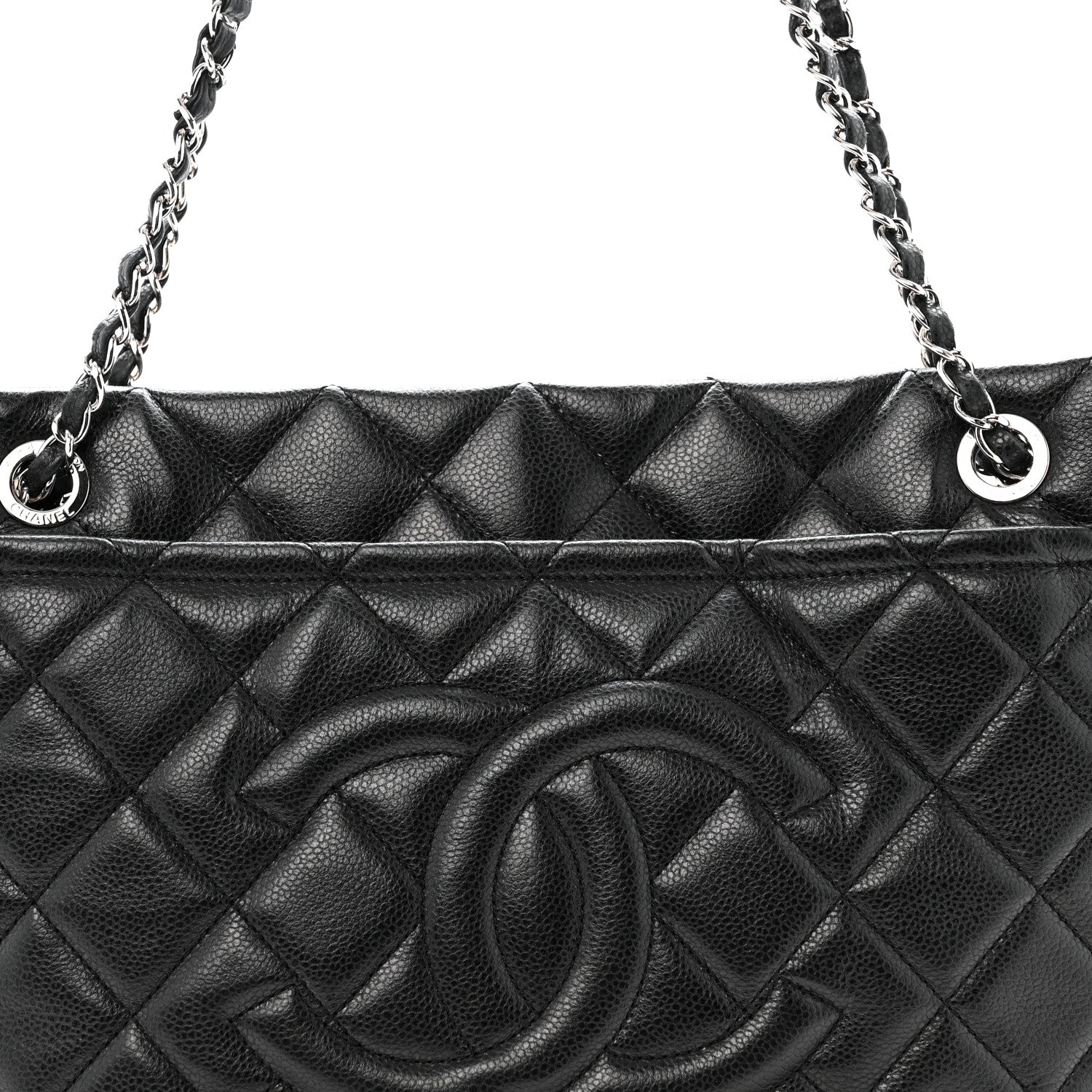 Chanel Caviar Quilted CC Timeless Soft Tote Black
