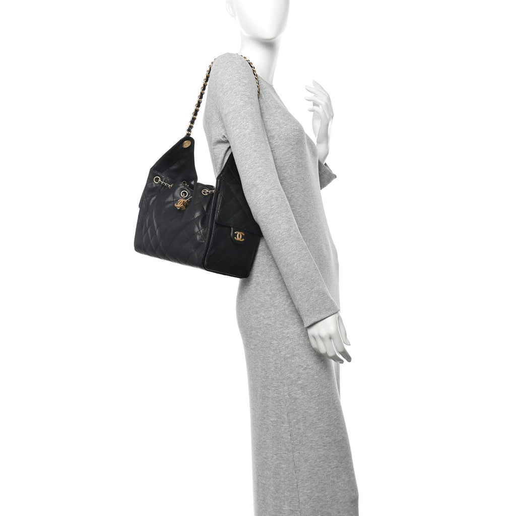 Chanel Caviar Quilted Small Chanel 25 Handbag Black