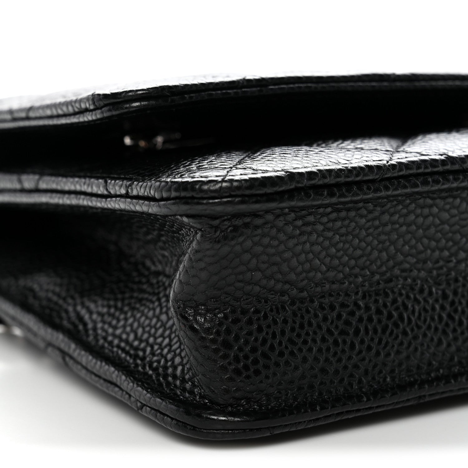 Chanel Caviar Quilted Wallet On Chain WOC Black