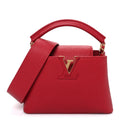 Louis Vuitton Taurillon Mini Capucines Scarlet