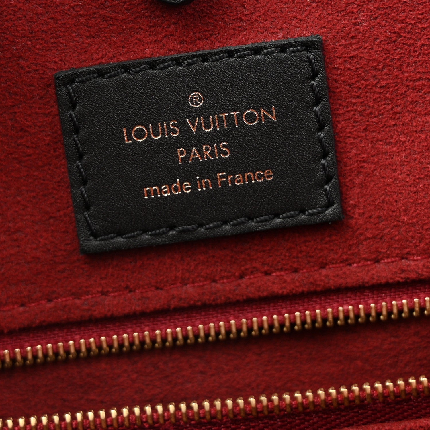 Louis Vuitton Empreinte Monogram Giant Onthego MM Black Beige