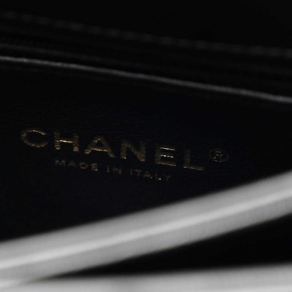 Chanel Lambskin Quilted Small Trendy CC Dual Handle Flap Bag Black