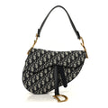 Christian Dior Oblique Saddle Bag Blue