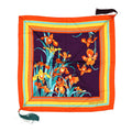 Louis Vuitton Silk Lily Flower Tassel Square 90 Scarf Multicolor