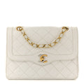 Chanel Lambskin Quilted Small Flap White