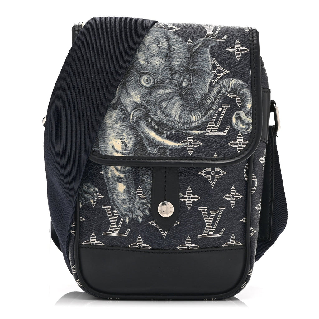 Louis Vuitton Savane Monogram Elephant Chapman Messenger BB Encre