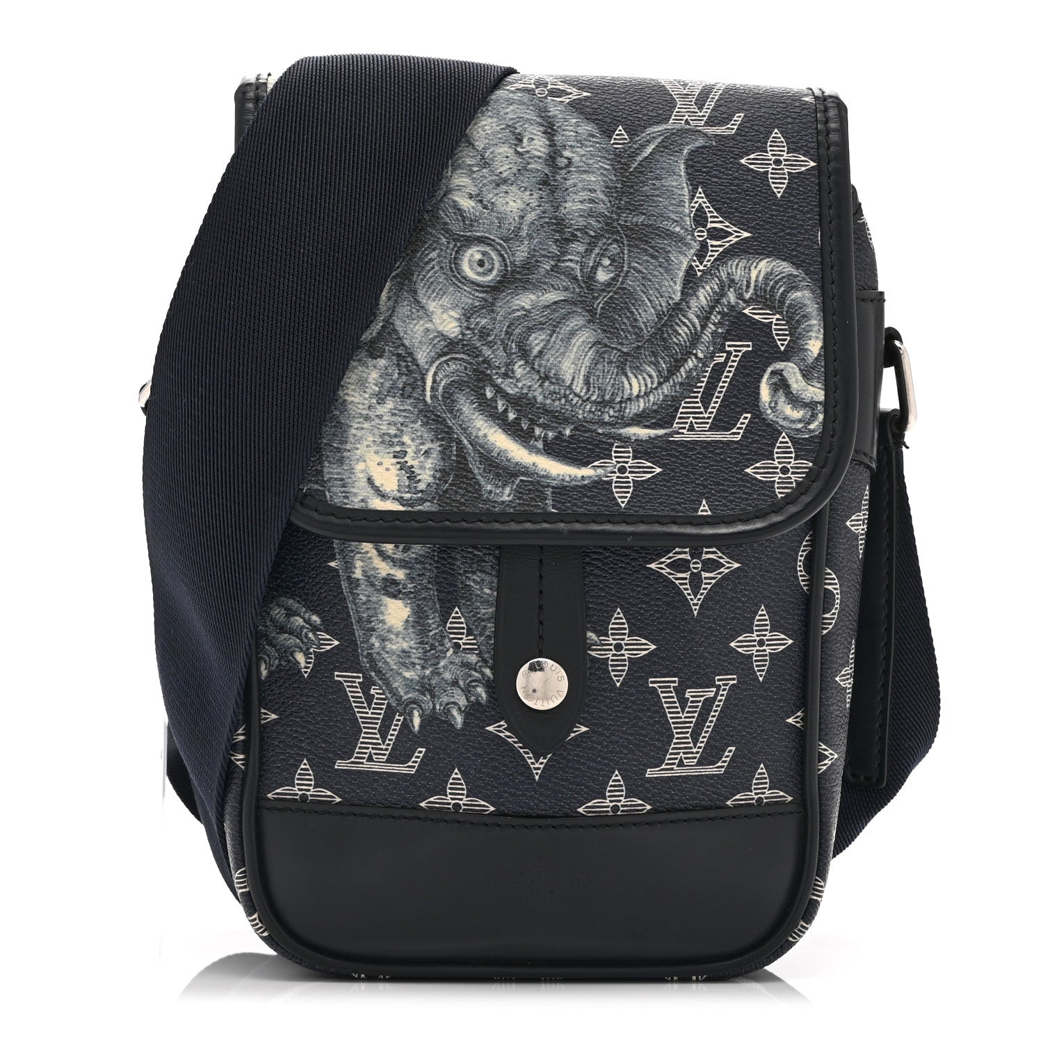 Louis Vuitton Savane Monogram Elephant Chapman Messenger BB Encre