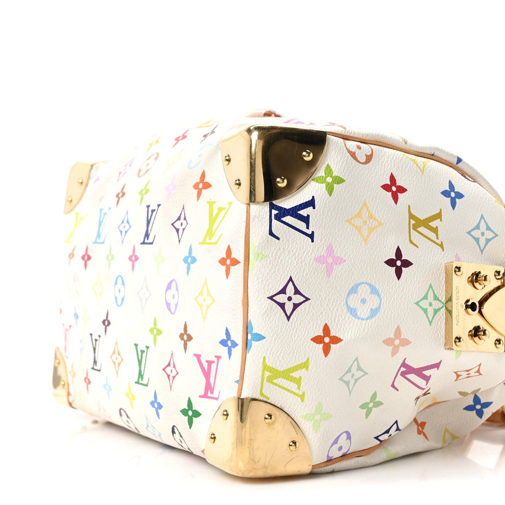 Louis Vuitton Monogram Multicolor Speedy 30 White