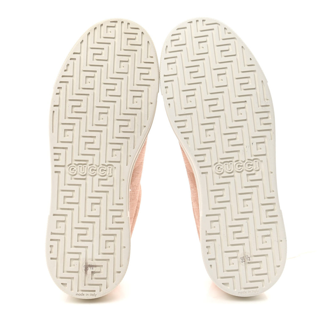 Gucci GG Supreme Tonal Web Womens New Ace Sneakers 35.5 Pink