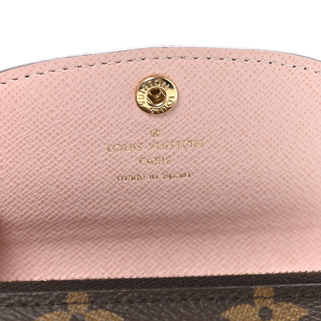 Louis Vuitton Monogram Rosalie Coin Purse Rose Ballerine