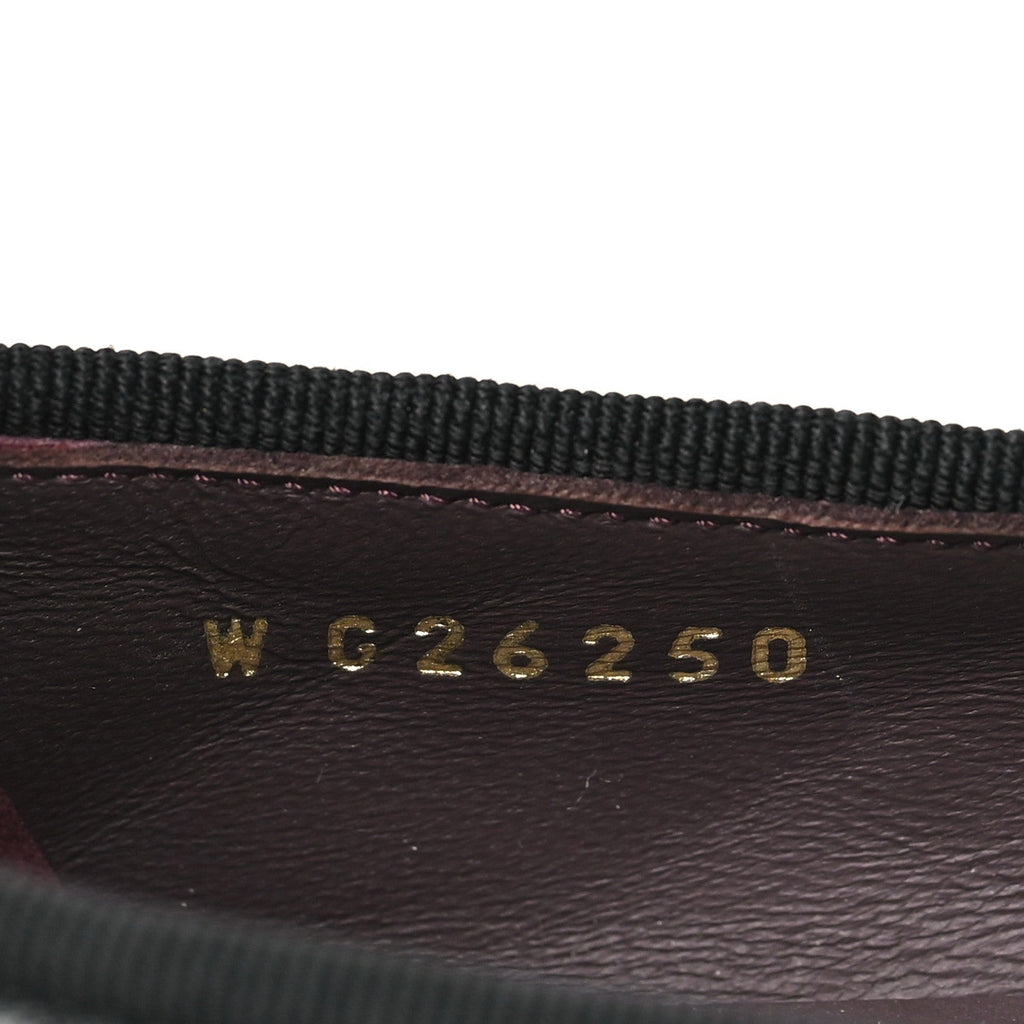 Aged Calfskin Quilted CC Cap Toe Ballerina Flats 35 Black