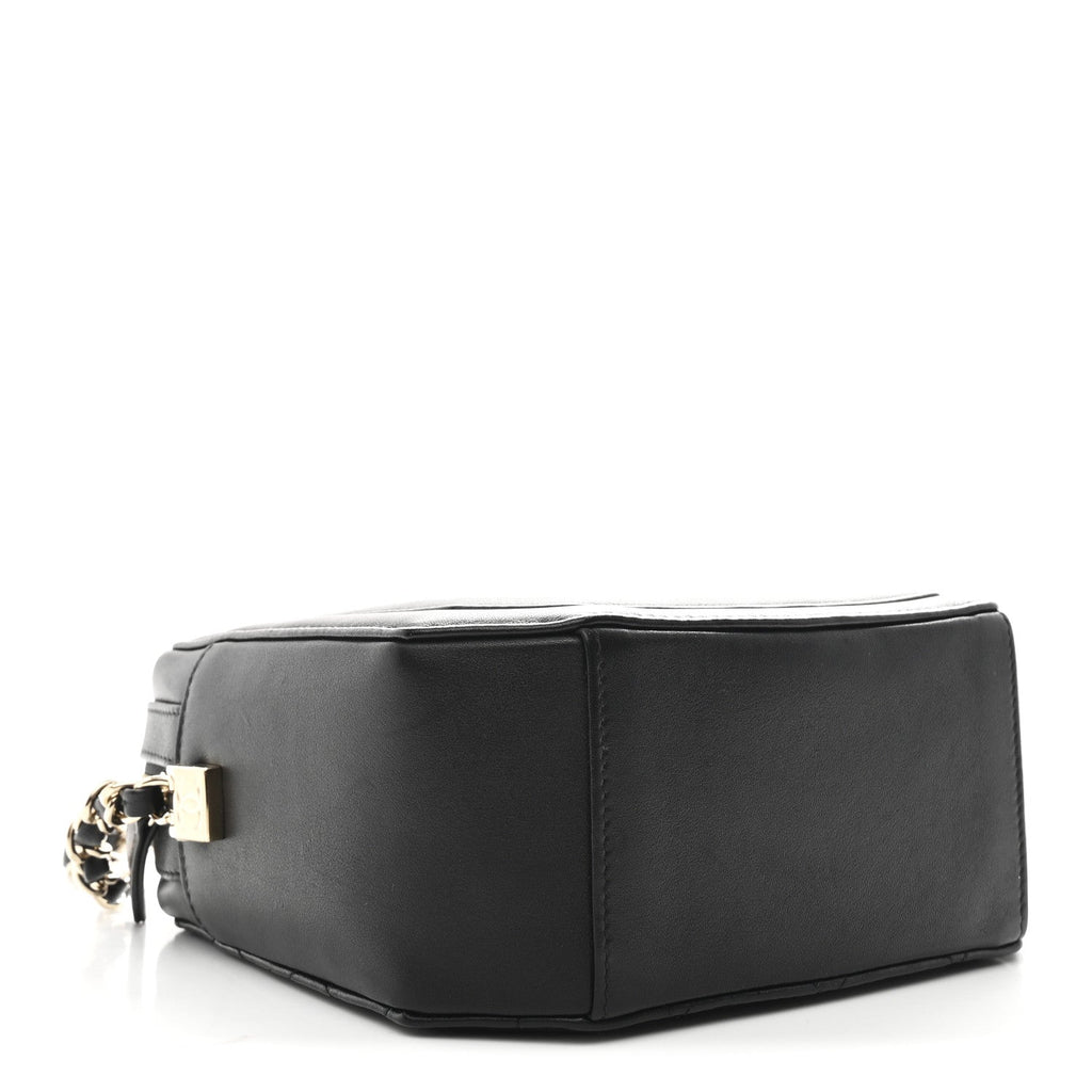 Chanel Calfskin CC Clock Camera Case Black