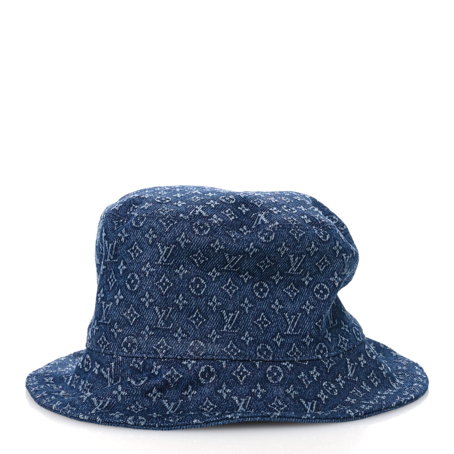Louis Vuitton Monogram Denim Reversible Everyday Bucket Hat M Blue