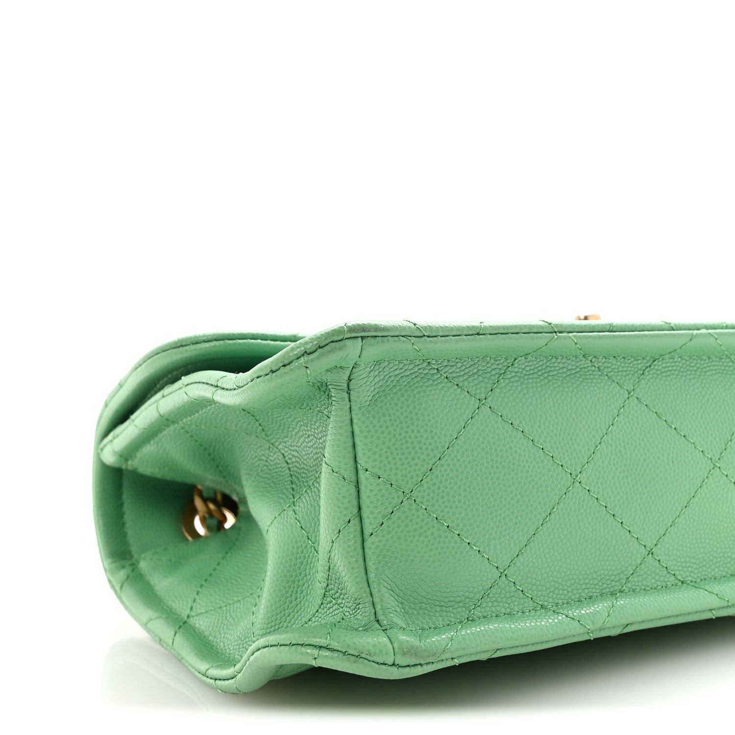 Chanel Caviar Quilted Medium Sweet Classic Flap Green