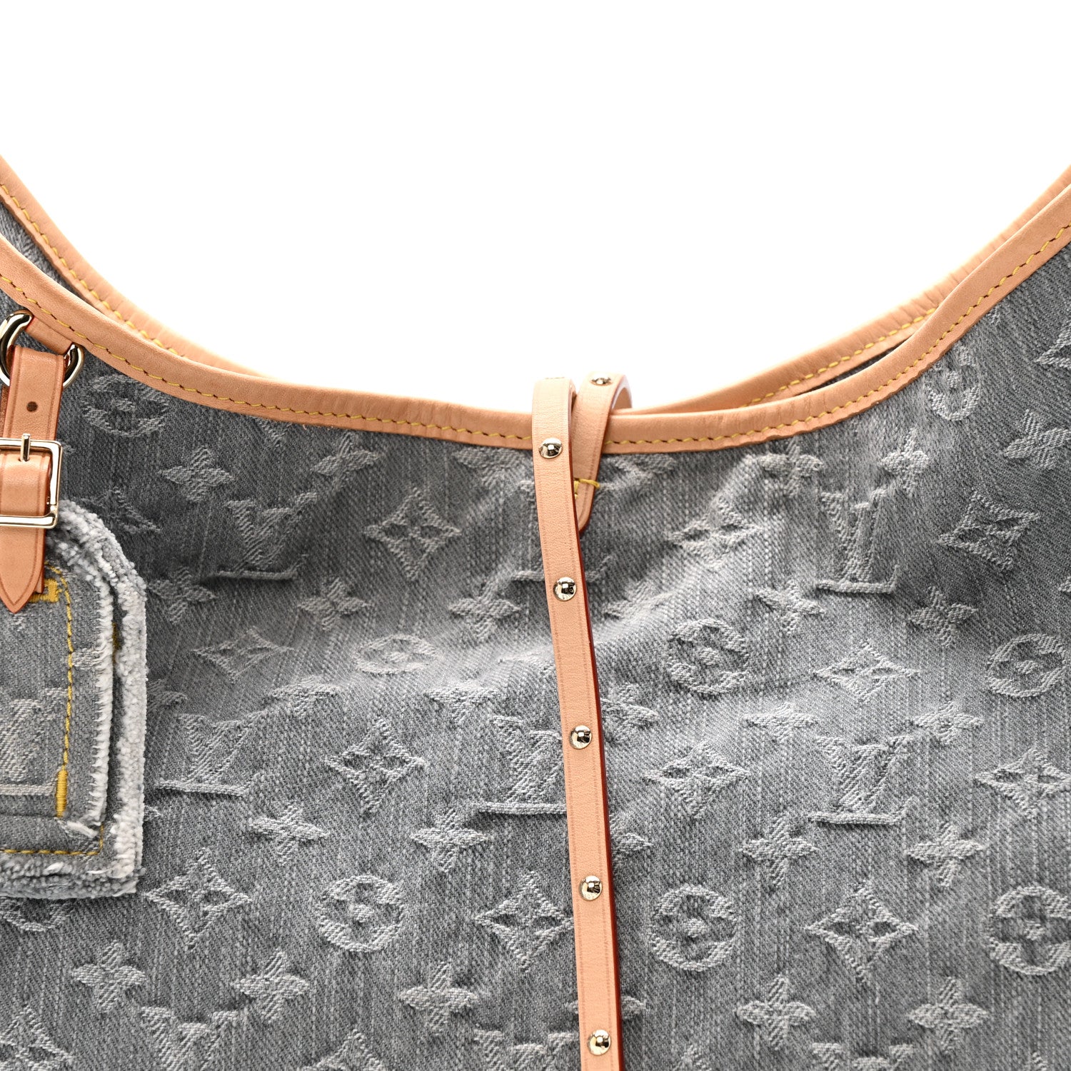 Louis Vuitton Monogram Denim CarryAll MM Washed Grey