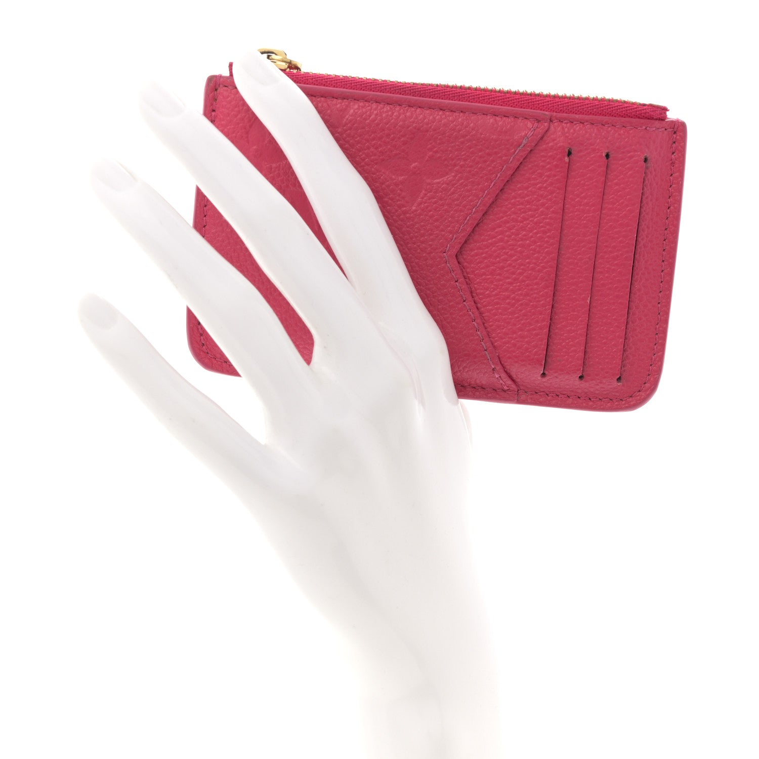 Louis Vuitton Empreinte Monogram Zipped Romy Card Holder Grenade