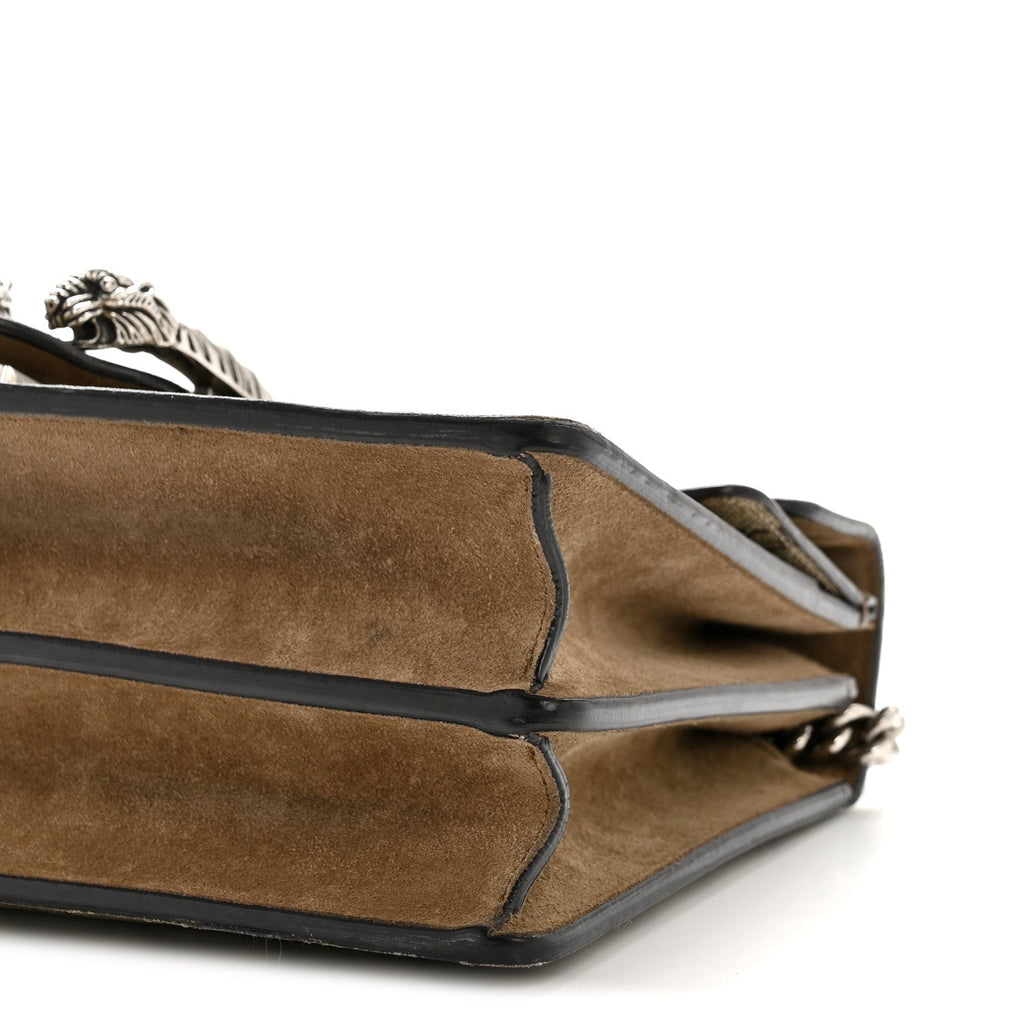 Gucci GG Supreme Monogram Small Dionysus Shoulder Bag Taupe