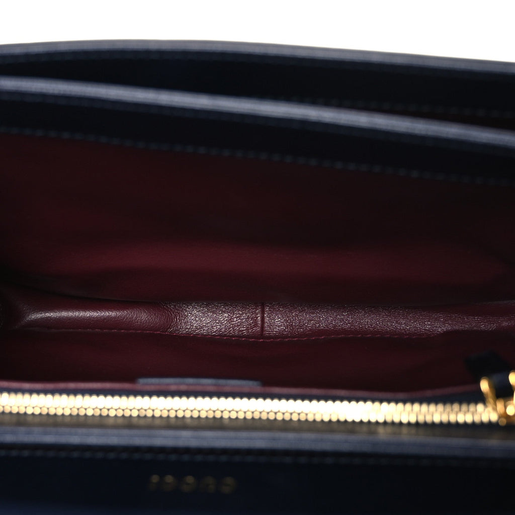 Gucci Velvet Azalea Calfskin Baiadera Stripe Horsebit 1955 Shoulder Bag Multicolor