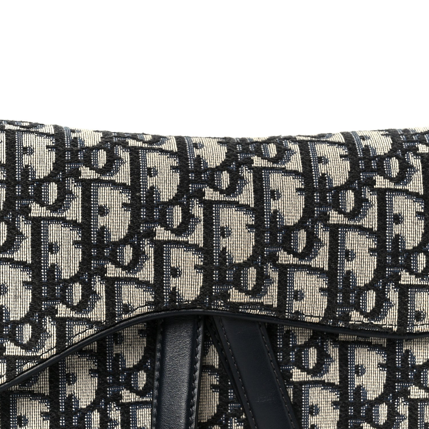 Christian Dior Oblique Saddle Bag Blue