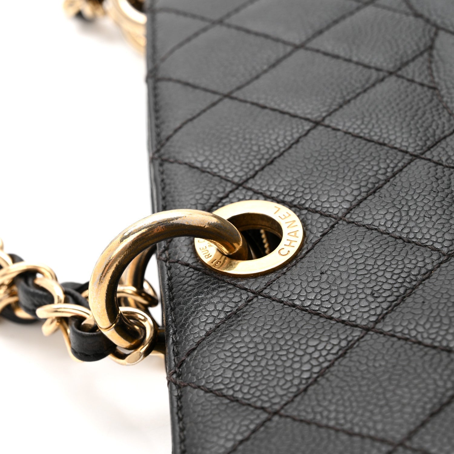 Chanel Caviar Quilted Grand Shopping Tote GST Black