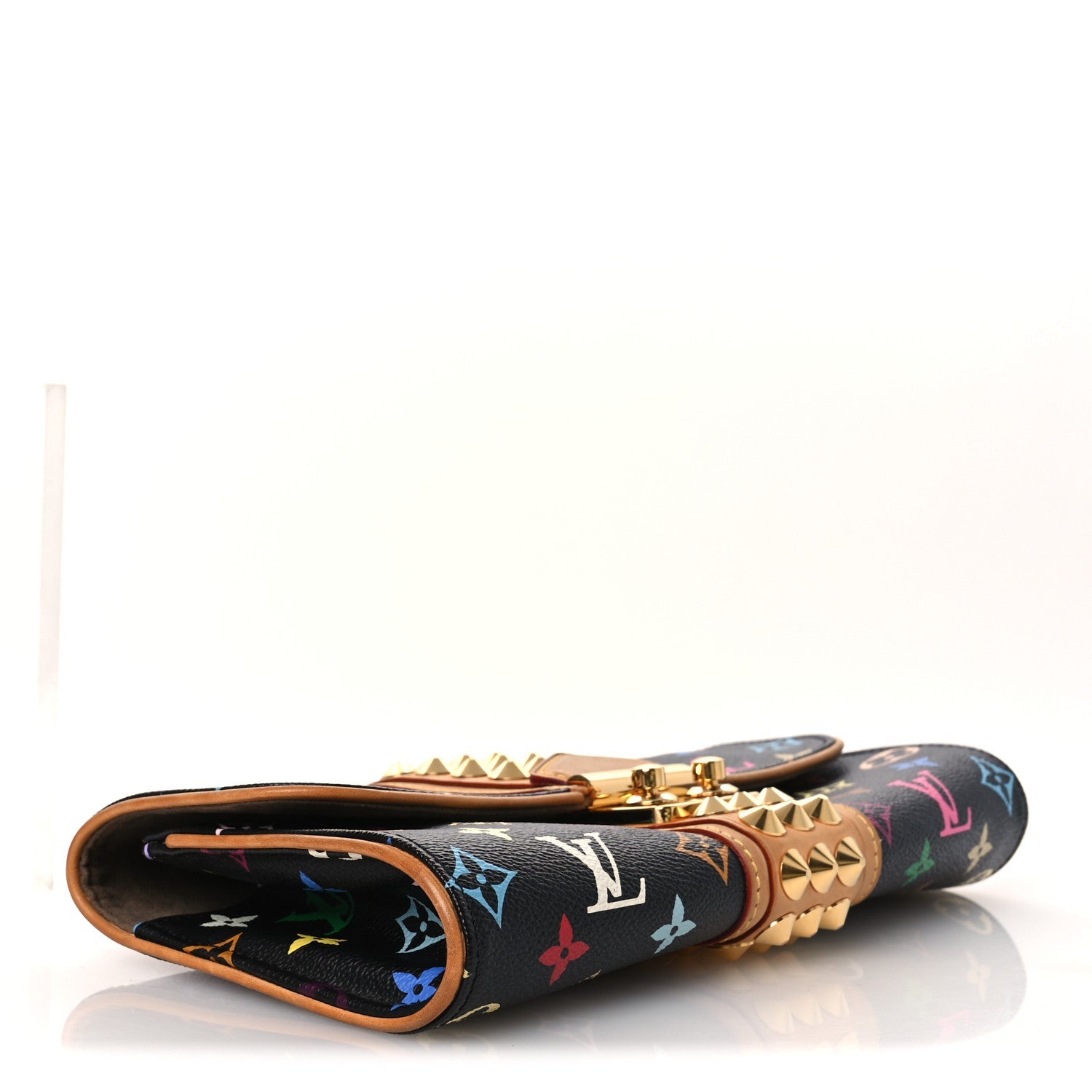 Louis Vuitton Monogram Multicolor Courtney Clutch Black