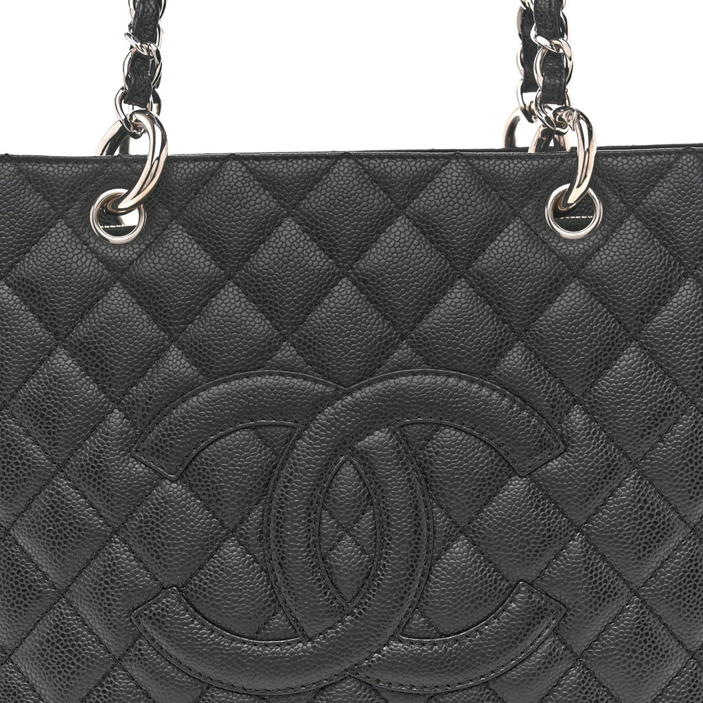 Chanel Caviar Quilted Grand Shopping Tote GST Black