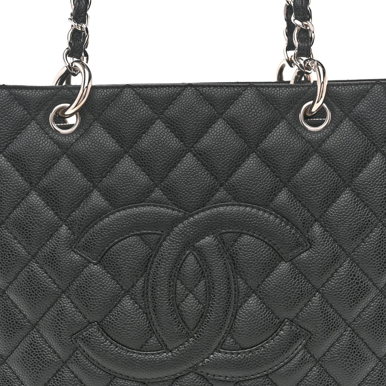 Chanel Caviar Quilted Grand Shopping Tote GST Black