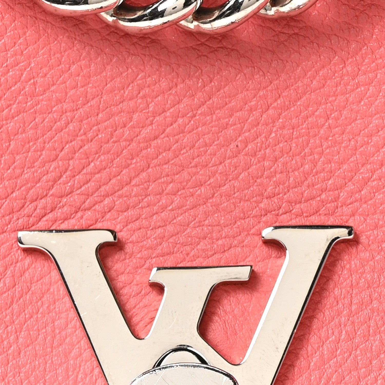 Louis Vuitton Calfskin Lockme II Chain Bag BB Rose Bruyere