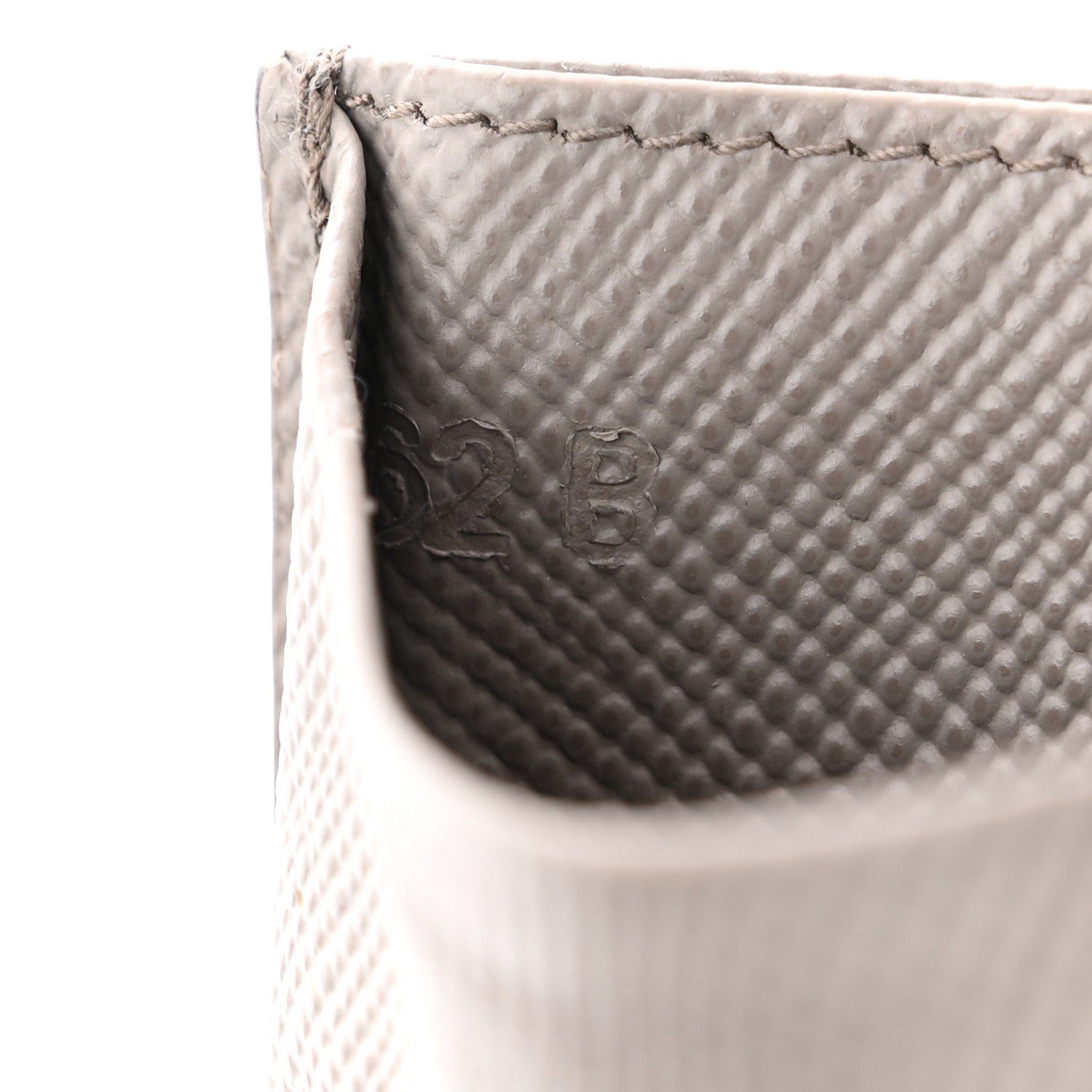 Prada Saffiano Metal Card Case Argilla