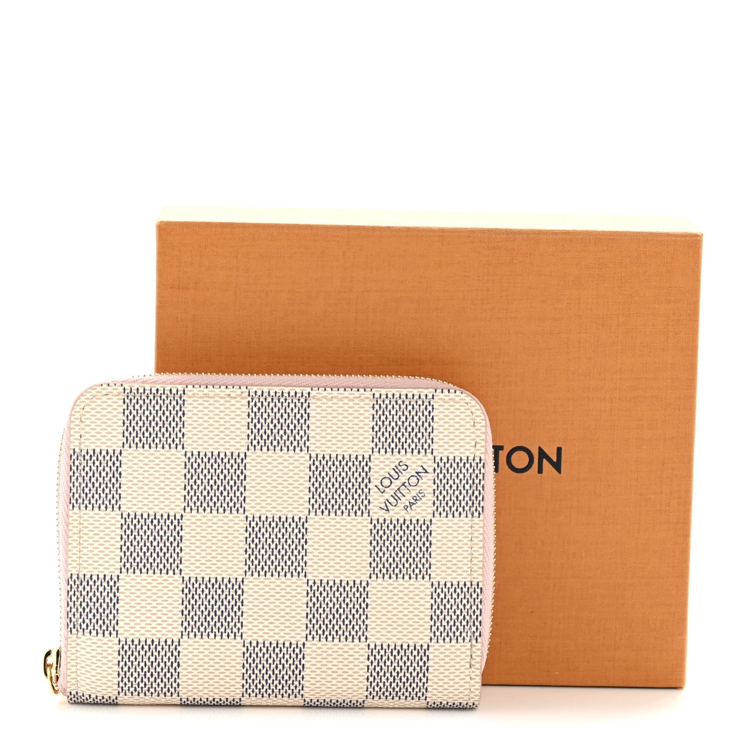 Louis Vuitton Damier Azur Zippy Coin Purse Rose Ballerine