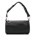 Gucci Sakai Be Green Calfskin Diagonal Stitched Mini Blondie Barrel Shoulder Bag Black