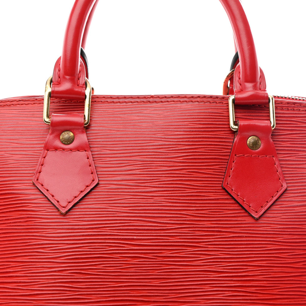 Louis Vuitton Epi Alma PM Castillan Red