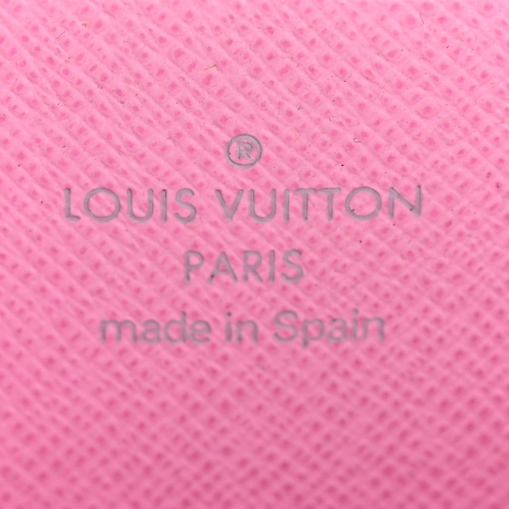 Louis Vuitton Monogram Multicolor Zippy Wallet White Litchi