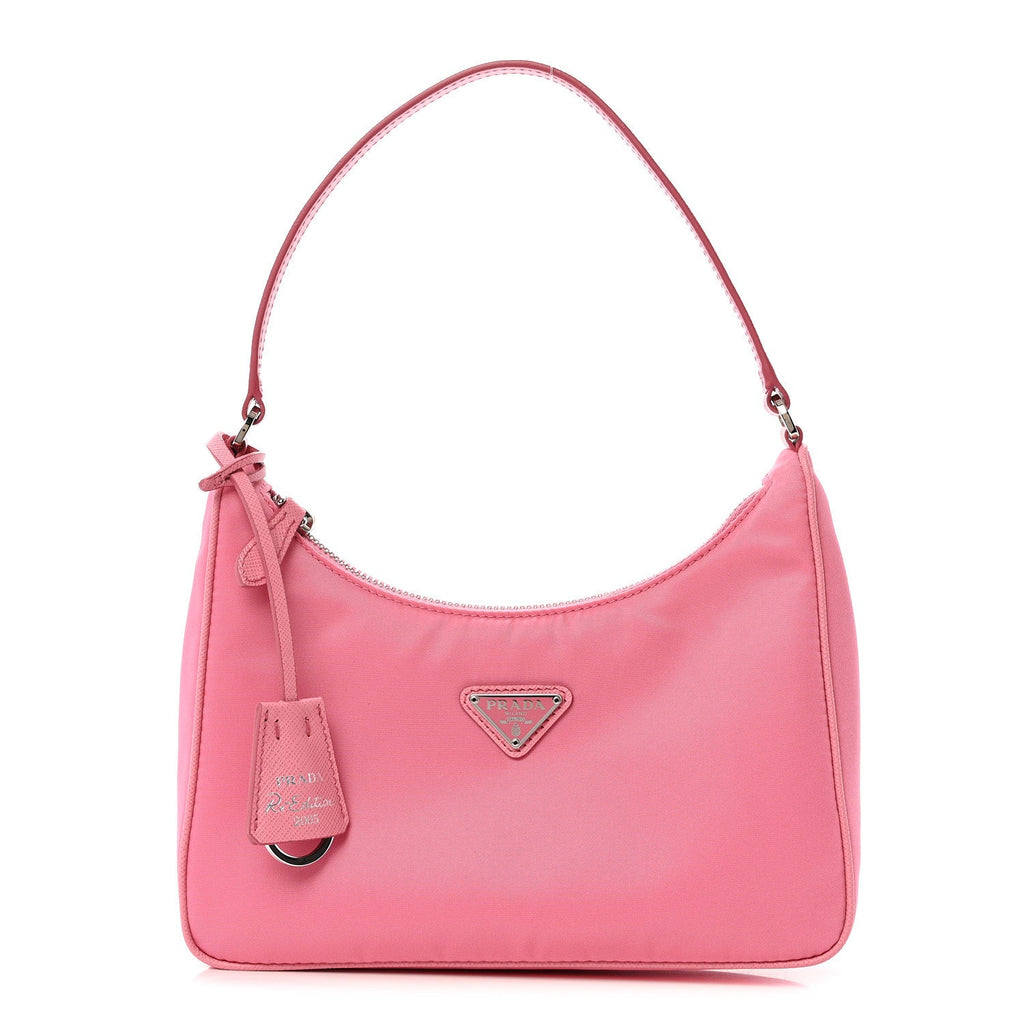 Prada Re-Nylon Saffiano Mini Re-Edition 2005 Bag Begonia