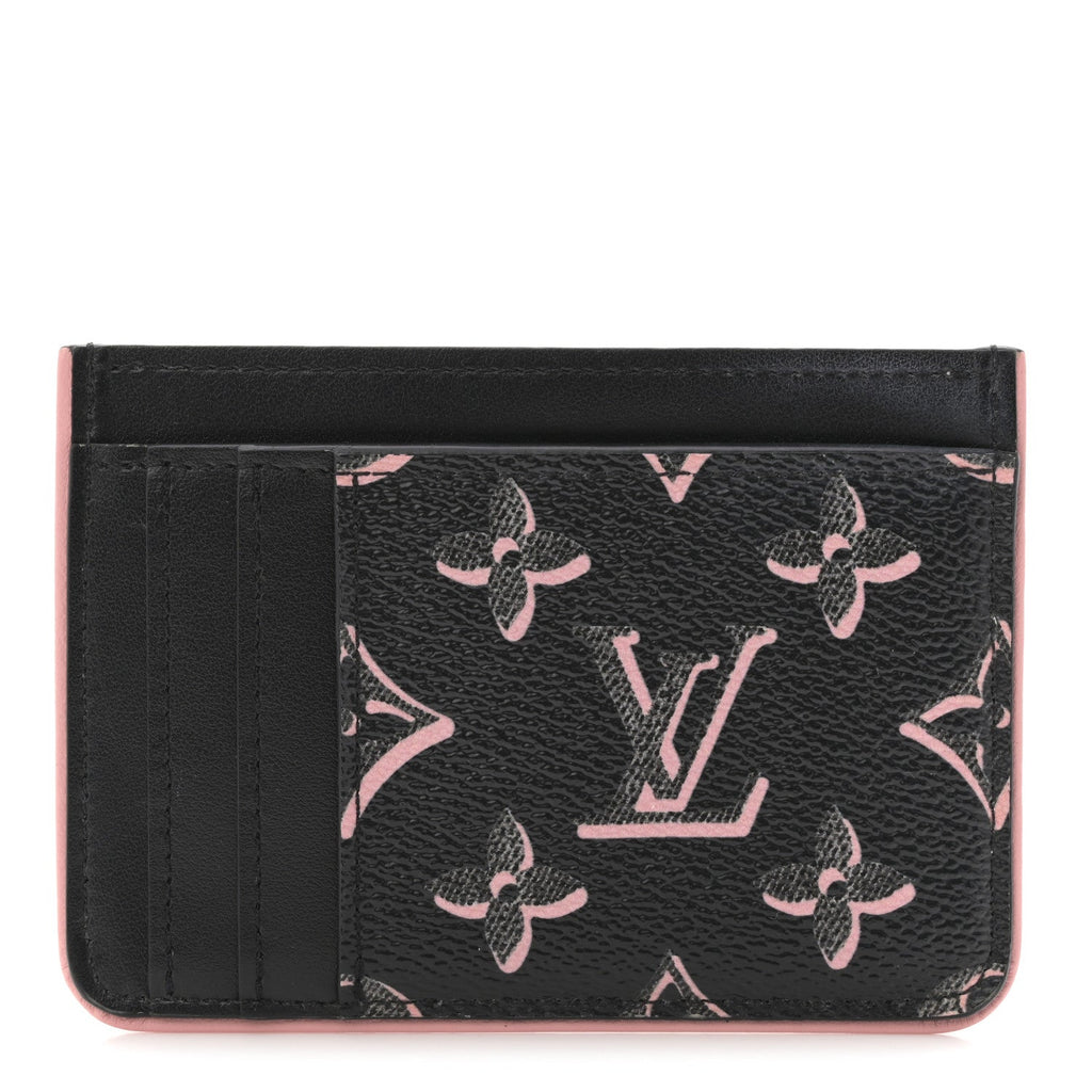 Louis Vuitton Monogram Fall for You LV Side-Up Card Holder Black