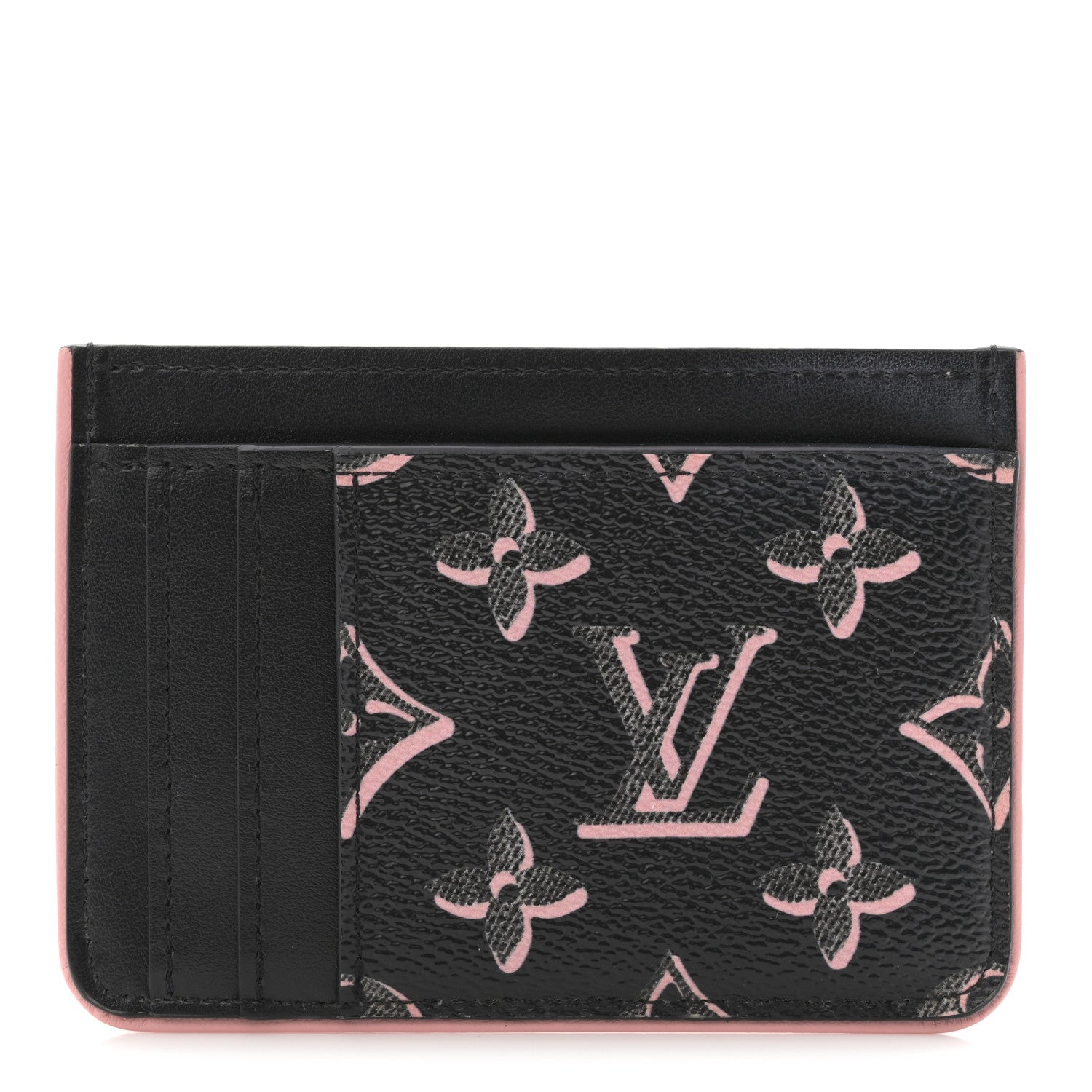 Louis Vuitton Monogram Fall for You LV Side-Up Card Holder Black