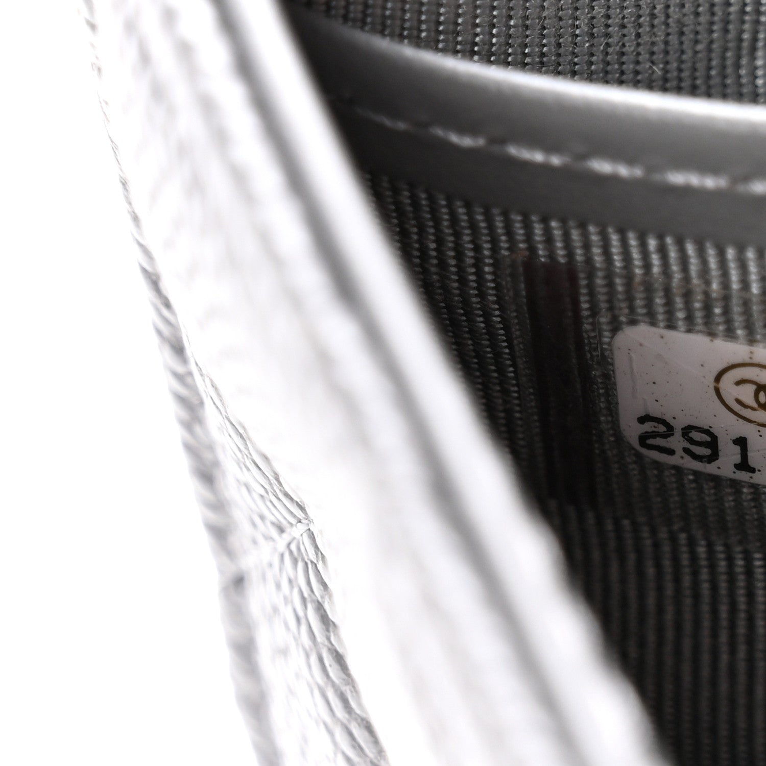 Caviar Quilted Large Gusset Flap Wallet Grey