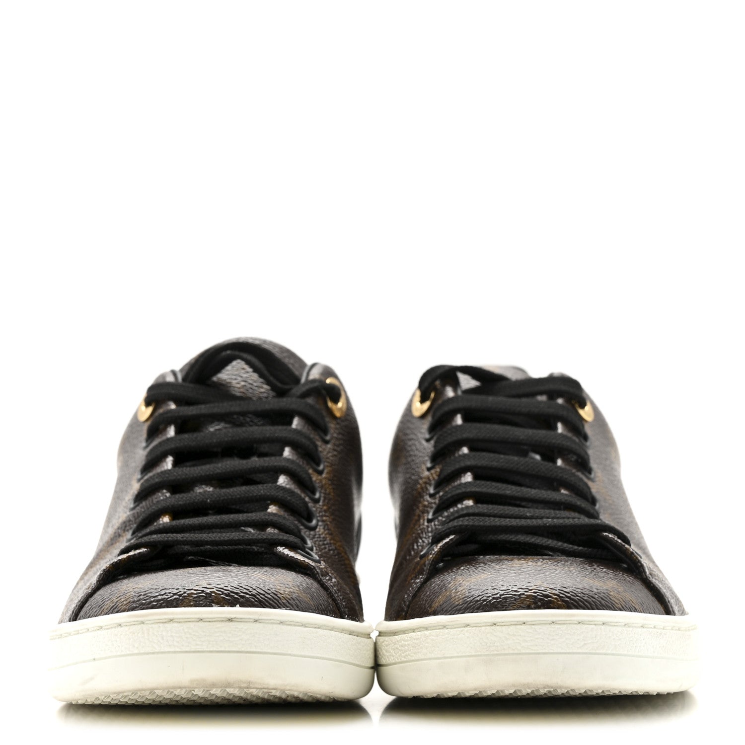 Louis Vuitton Patent Monogram Frontrow Sneakers 36.5
