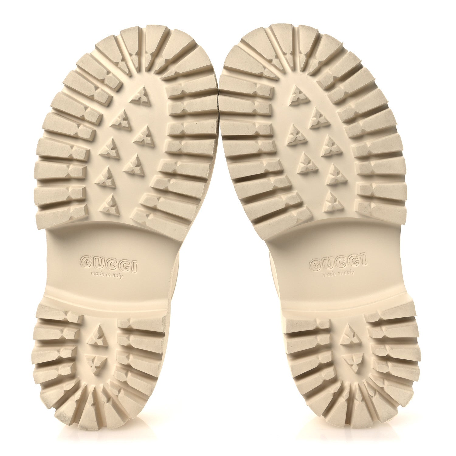 Gucci Rubber Monogram GG Go Through Platform Slide Clogs 38 Mystic White