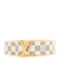 Louis Vuitton Damier Azur LV Initiales Belt 80 32